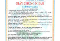 GIẤY CHỨNG NHẬN 